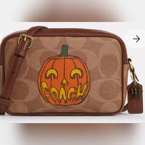 Jamie Camera Bag In Signature Canvas With Halloween Print